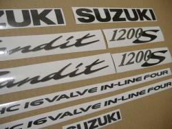 Suzuki GSF 1200S K1 silver Bandit decal set