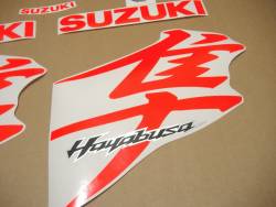 Suzuki Hayabusa custom signal red adhesives set