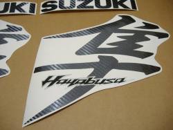 Suzuki Hayabusa custom carbon fiber look stickers set