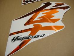 Suzuki Hayabusa k9 chrome orange full logo labels set
