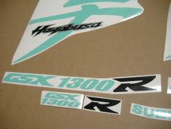 Suzuki Hayabusa gsx1340r k8 k9 light green stickers set