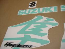 Suzuki Hayabusa gsx1300r k8 k9 light green decals kit 
