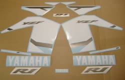 Yamaha YZF R1 2002 RN09 blue decal set