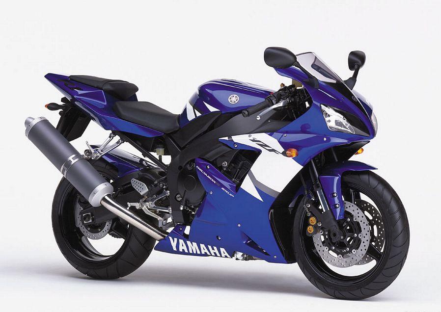 Yamaha R1 2002 RN09 5pw blue stickers