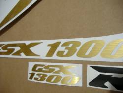 Suzuki Hayabusa 1340 brushed gold decals kit 