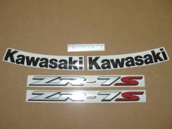 Kawasaki zr-7s zr750 2003 silver stickers set