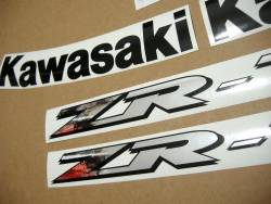 Kawasaki zr7s zr750 2003 2002 silver decals adhesives