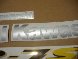 Kawasaki zr7s 2004 red full logo labels set