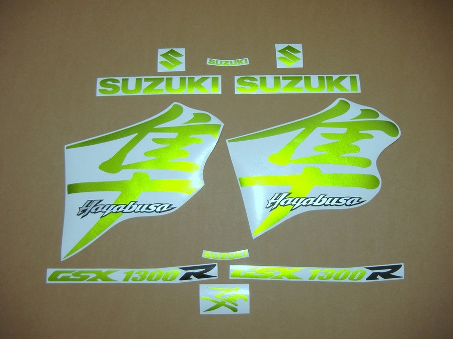 Suzuki Hayabusa k1 k2 k3 pearl green decals kit 
