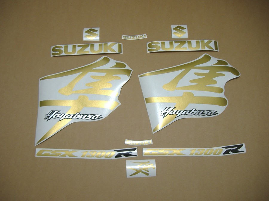 Suzuki Hayabusa 1999 2000 2001 pearl gold stickers set