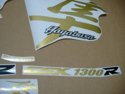 Suzuki Hayabusa k1 k2 k3 pearly gold decals kit 