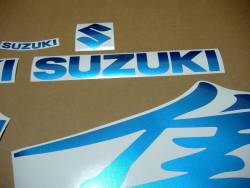 Suzuki Hayabusa gsx1300r 1999 bleu autocollant 
