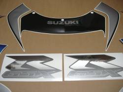 Suzuki srad gsx-r 600 2000 blue black decals logo kit