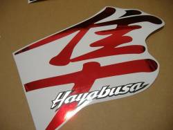 Suzuki Hayabusa k1 k2 k3 k4 chrome red stickers set