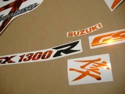 Suzuki busa 2006 2007 chrome orange adhesives set