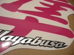 Suzuki Hayabusa 2006 2007 hot pink adhesives set