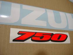 Suzuki 750 2008 white complete sticker kit