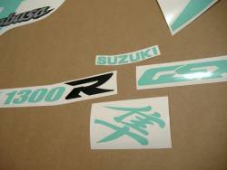 Suzuki Hayabusa k1 turquoise green stickers set