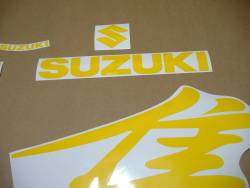 Suzuki busa gsx1300r 1999 yellow adhesives set