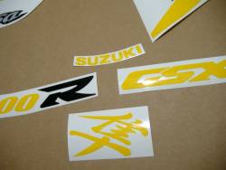Suzuki Hayabusa 1999 yellow kanji decals kit 