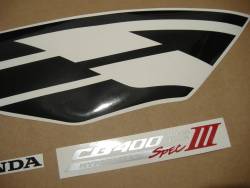 Honda CB 400 super four 2005 silver decals kit 