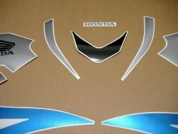 Honda CBR 600RR 2007 blue graphics set