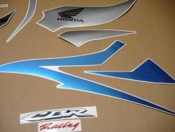 Honda cbr 600rr 2007 blue logo labels set