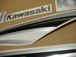 Kawasaki zx6r ninja 2011 blue decals set