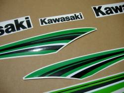 Kawasaki zx6r ninja 2011 2010 green stickers kit 