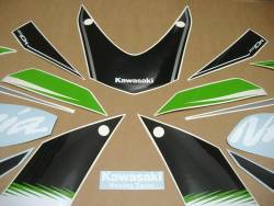 Kawasaki zx10r ninja 2016 green logo labels set