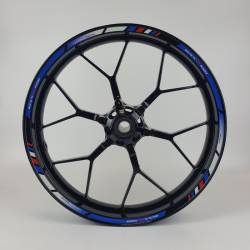 Suzuki GSX-R 1000 blue reflective wheel stripes stickers set kit