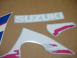 Suzuki gsxr 750 750w 1994 white blue decals adhesives