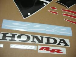 Honda cbr 600rr 2006 red reproduction decals