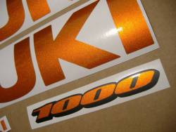 Suzuki gsxr 1000 k6 k7 k8 k9 k10 orange decals stickers set