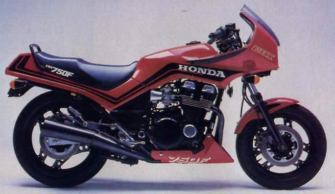 Honda cbx750f 1984 red restoration decals