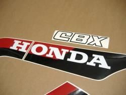 Honda cbx 750 rc17 1985 silver decals kit