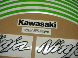 Kawasaki ZX10R Ninja 2015 black stickers kit