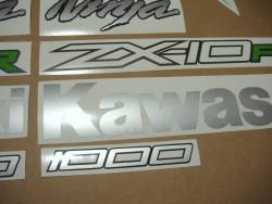 Kawasaki ZX10R Ninja 2015 black logo graphics