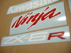 Kawasaki ZX-6R Ninja 2011 black logo graphics