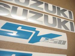 Suzuki SV650 2003 K3 blue full stickers kit