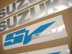 Suzuki SV 650 2003 K3 blue logo graphics